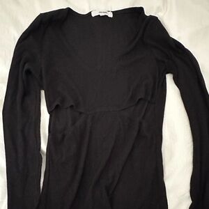Joah Brown Long Sleeve Cut Out